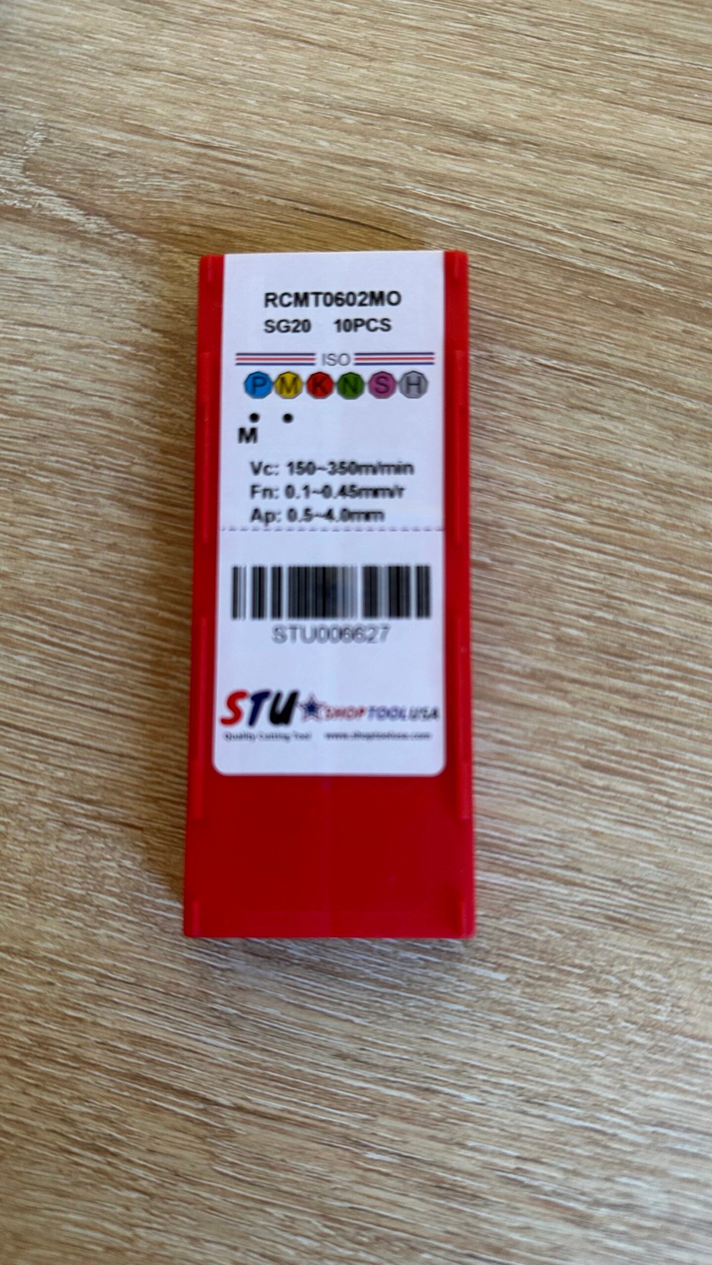 Plaquettes carbure RCMT0602MO SG20 – Insert rond positif 7° (boîte de 10) – Image 2